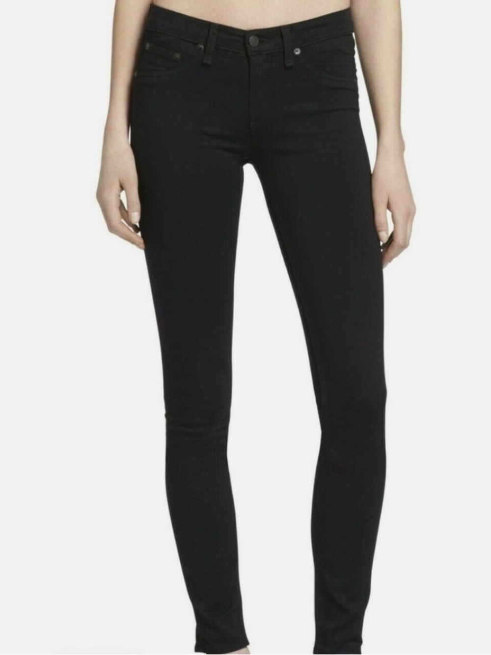Rag & Bone Black Skinny Jeans - Classic Slim Fit